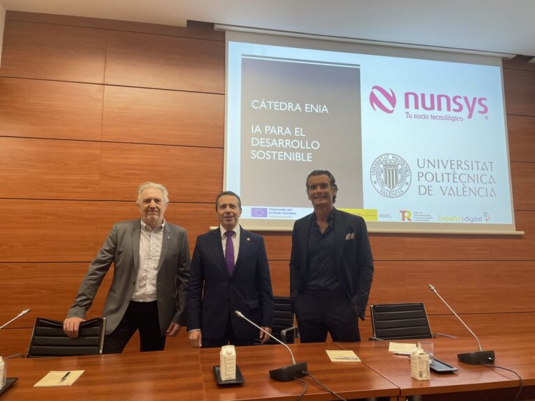 La UPV y Nunsys Group presentan la Cátedra IA-UPV para formar a la nueva generación de expertos en IA sostenible